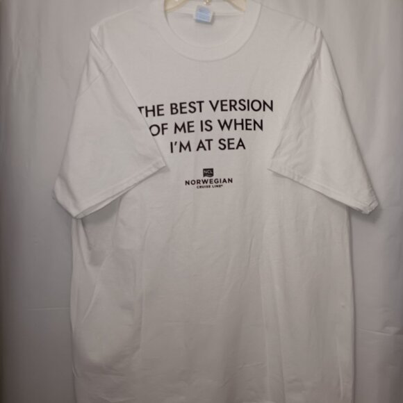 NORWEGIAN CRUISE LINE CREW NECK WHITE TEE - Picture 10 of 10